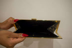 Christian Dior Trotter Logo Metal Clasp Jacquard Clutch Bag – Navy (Vintage)
