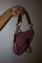 Christian Dior Monogram Saddle Bag – Burgundy