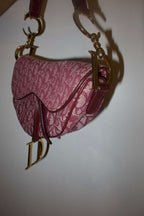 Christian Dior Monogram Saddle Bag – Burgundy