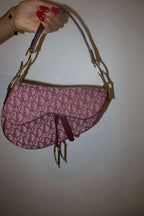 Christian Dior Monogram Saddle Bag – Burgundy